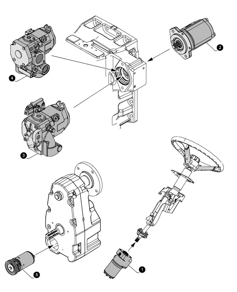 Схема запчастей Case IH PUMA 240 CVT - (05.100.04[05]) - MAINTENANCE PARTS - PUMPS (05) - SERVICE & MAINTENANCE