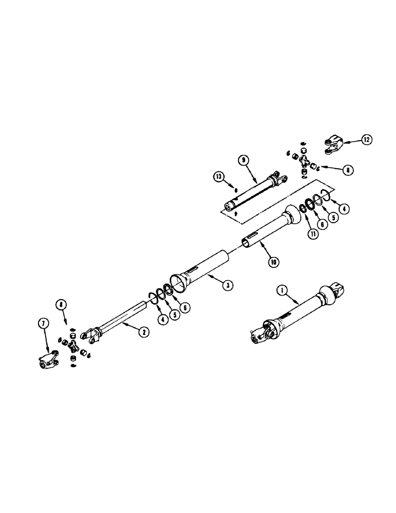 Схема запчастей Case IH 475 - (05C[B]) - 1000 RPM PTO SHAFT 