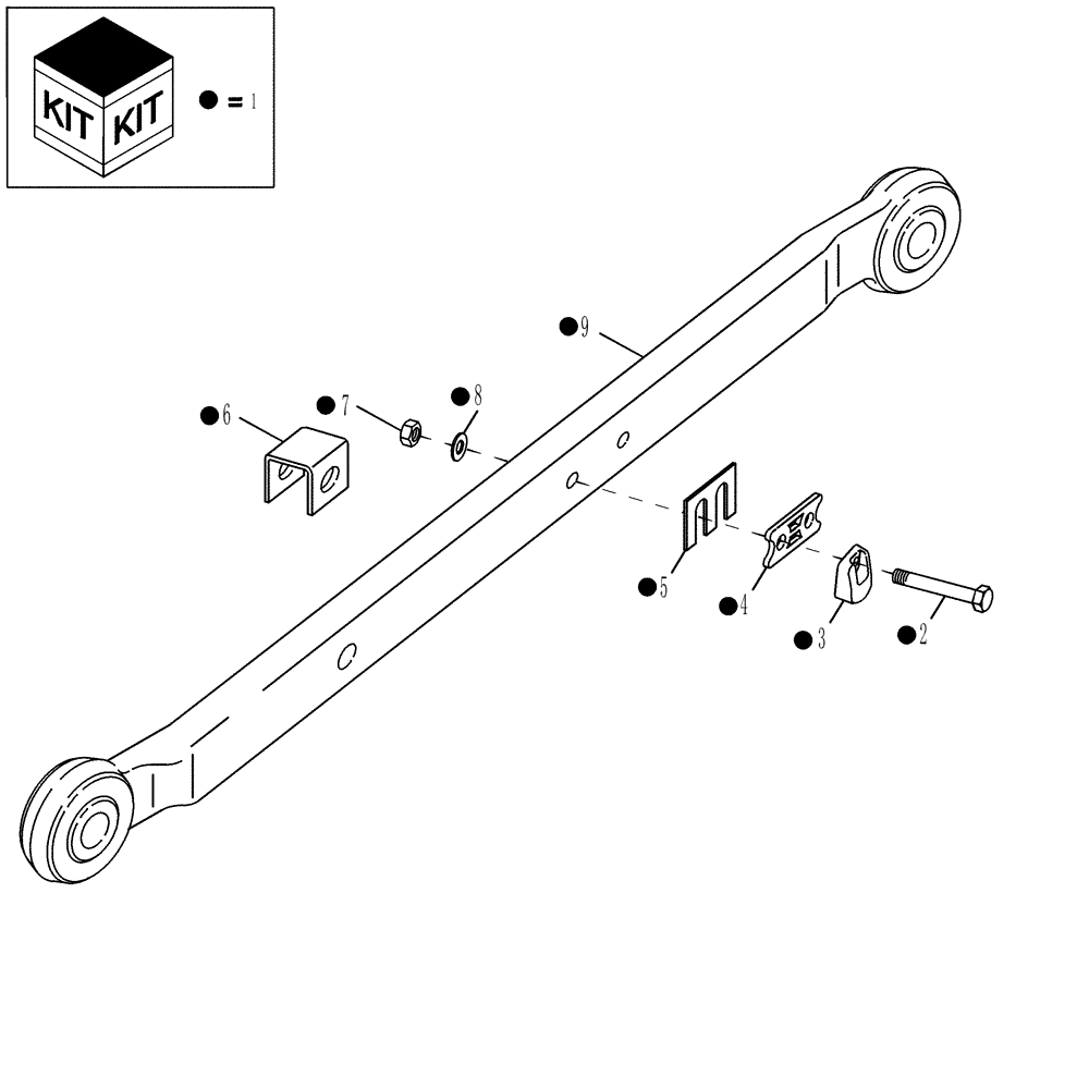 Схема запчастей Case IH MAGNUM 215 - (09-59) - HITCH - LOWER LIFT LINKS - MX215, MX245, MX275, MX305, MAGNUM 215, 245, 275 AND 305 (09) - CHASSIS/ATTACHMENTS