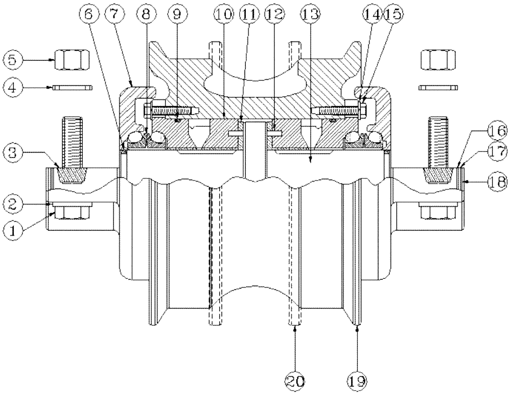 Схема запчастей Case IH 7700 - (A10[03]) - TRACK ROLLER {7700} Mainframe & Functioning Components