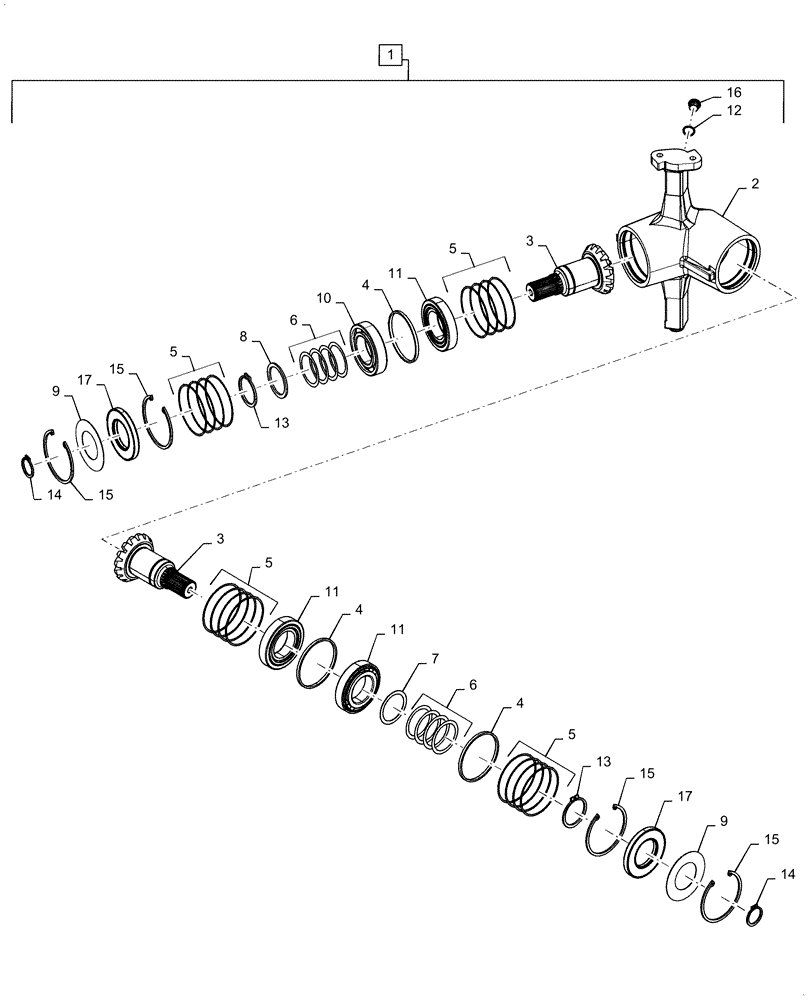 Схема запчастей Case IH 6088 - (80.180.BN) - UNLOADING TUBE UPPER GEARBOX (80) - CROP STORAGE/UNLOADING