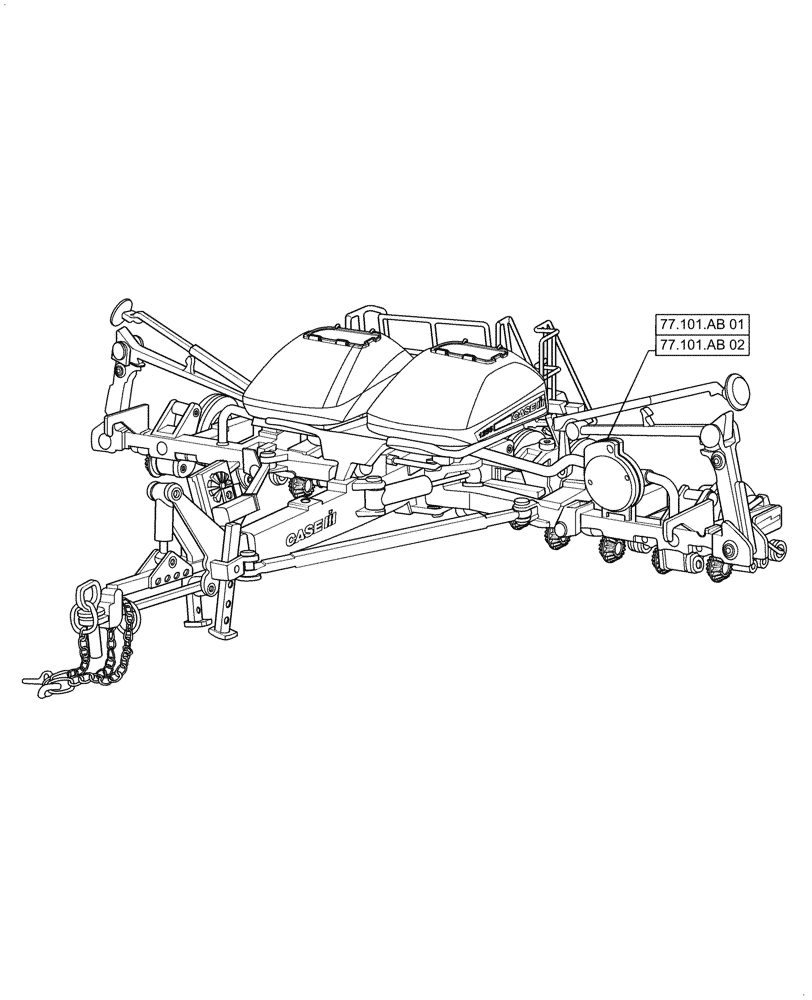 Схема запчастей Case IH 1255 - (77.000.00[01]) - SECTION INDEX - SEEDING/PLANTING (77) - SEEDING/PLANTING
