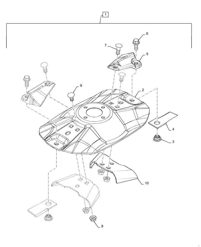 Схема запчастей Case IH RD163 - (58.112.12) - KIT DISC ROCK KNIFE W/LFT (58) - ATTACHMENTS/HEADERS