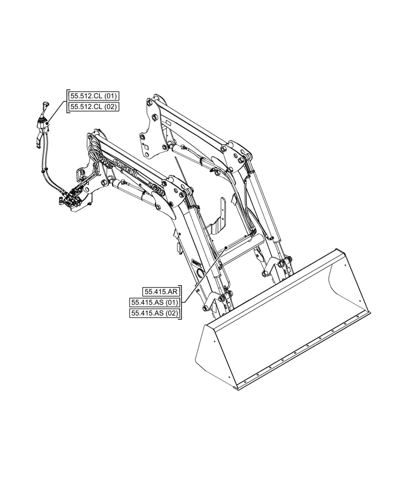 Схема запчастей Case IH FARMALL 75C - (00.000.55[07]) - PICTORIAL INDEX - ELECTRICAL SYSTEMS (00) - GENERAL & PICTORIAL INDEX