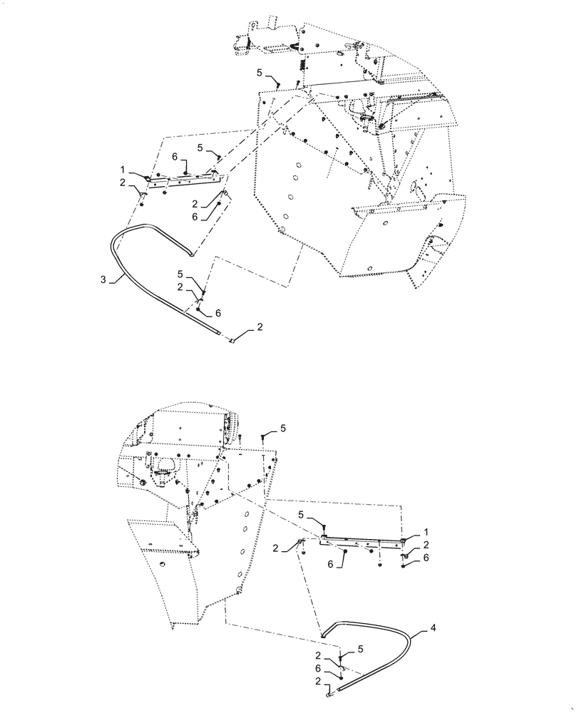 Схема запчастей Case IH 7088 - (73.430.AA[04]) - SPREADER HOOPS, NA ONLY (73) - RESIDUE HANDLING