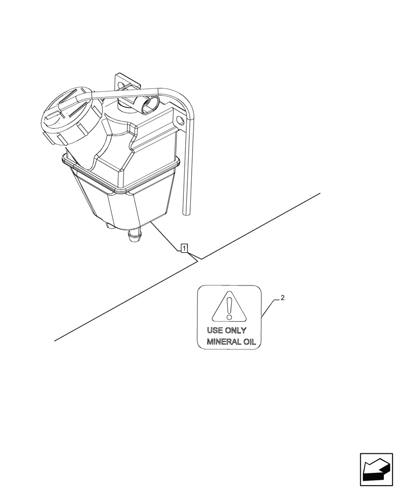 Схема запчастей Case IH FARMALL 110U - (90.108.780) - VAR - 332147, 335387, 339434, 391246 - DECAL, BRAKE RESERVOIR (90) - PLATFORM, CAB, BODYWORK AND DECALS