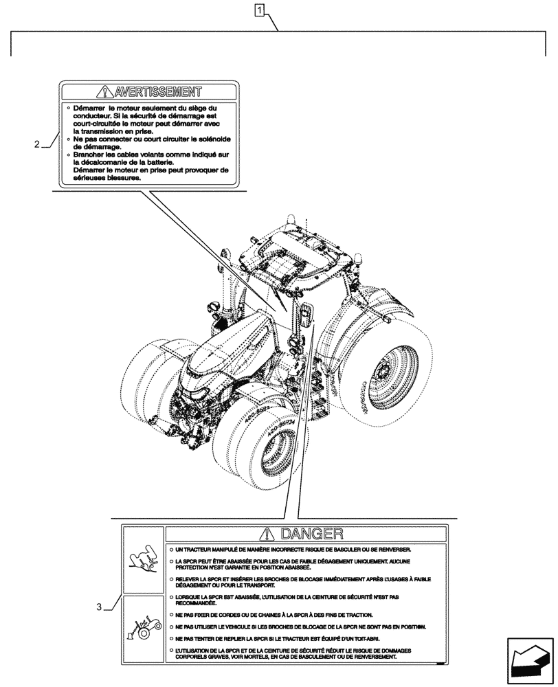 Схема запчастей Case IH OPTUM 270 CVT - (88.100.090[07]) - DIA KIT, DECALS, FRENCH, NA (88) - ACCESSORIES