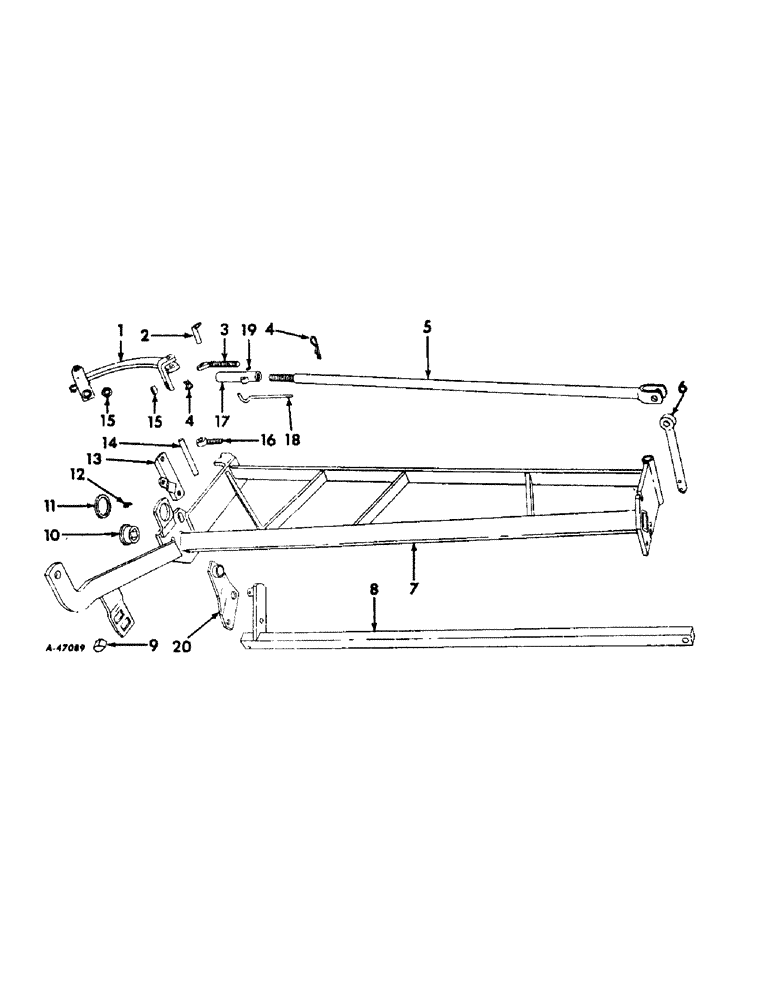 Схема запчастей Case IH 665A - (AE-02) - INNER FRAME 