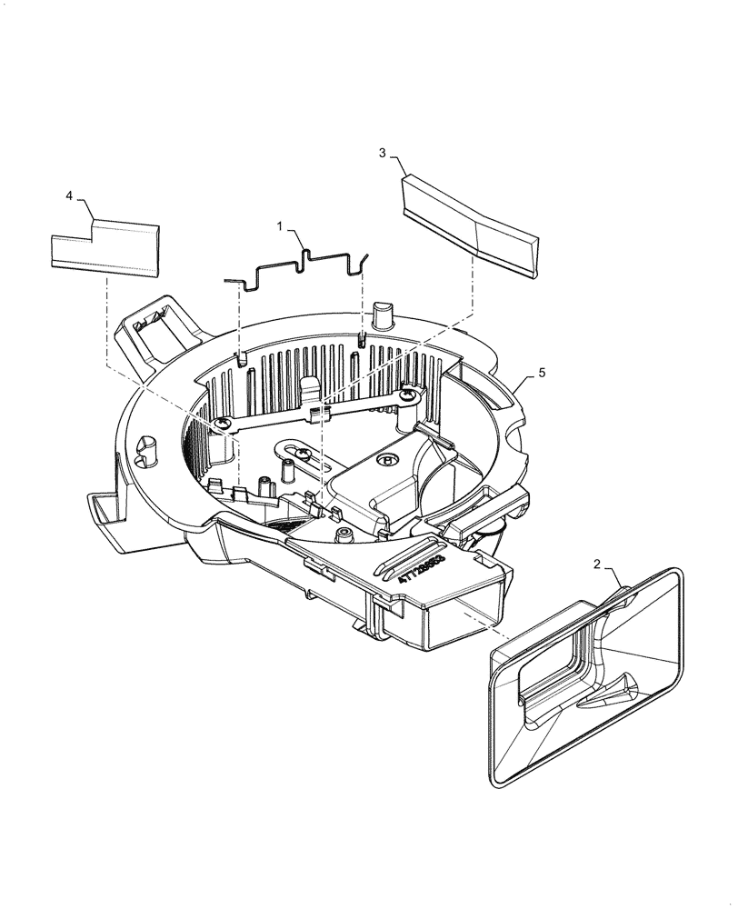 Схема запчастей Case IH 2160 - (61.904.AB[05]) - SEED TUBE METER (61) - METERING SYSTEM