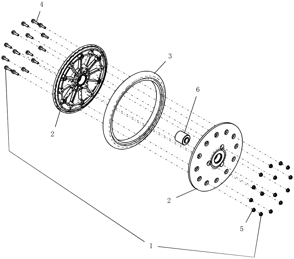 Схема запчастей Case IH 30 - (75.100.04) - PACKER WHEEL ASSEMBLY (75) - SOIL PREPARATION