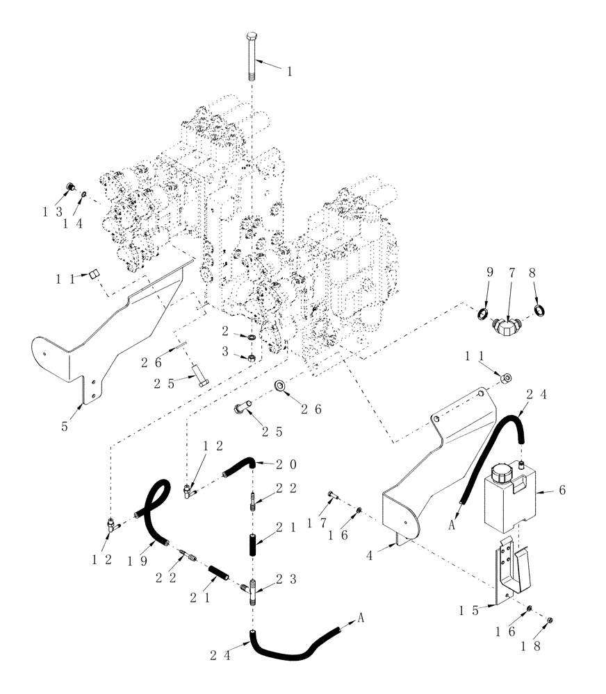 Схема запчастей Case IH STEIGER 385 - (08-31[01]) - HYDRAULIC REMOTE CONTROL VALVE, EUROPE (08) - HYDRAULICS