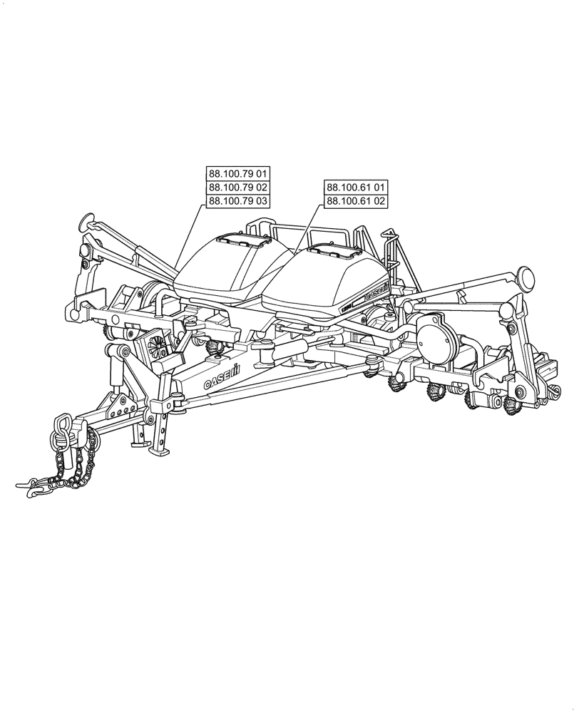 Схема запчастей Case IH 1255 - (88.000.00[01]) - SECTION INDEX - ACCESSORIES (88) - ACCESSORIES