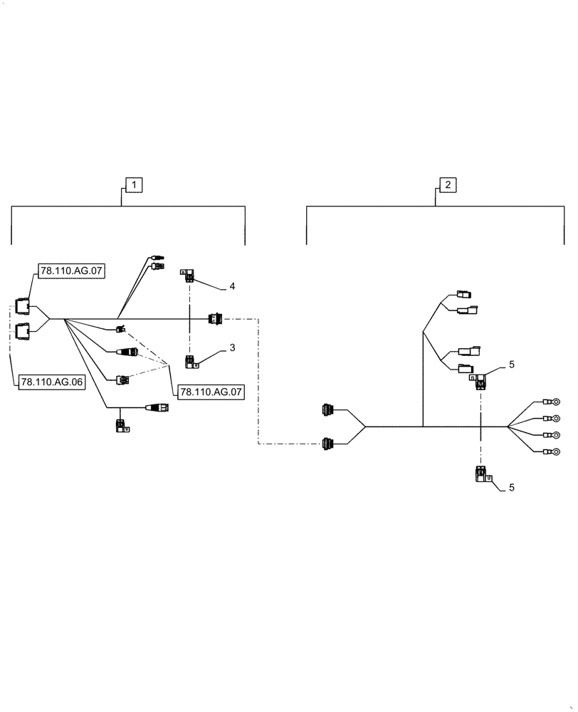 Схема запчастей Case IH PATRIOT 3340 - (55.635.AD[03]) - DIRECT INJECTION HARNESS (55) - ELECTRICAL SYSTEMS