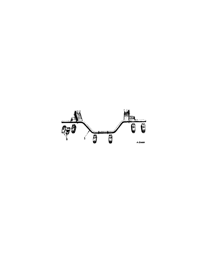 Схема запчастей Case IH INTERNATIONAL - (A-32[A]) - REAR SECTIONS, GANG ARCH FOR DELAYED POWER LIFT 