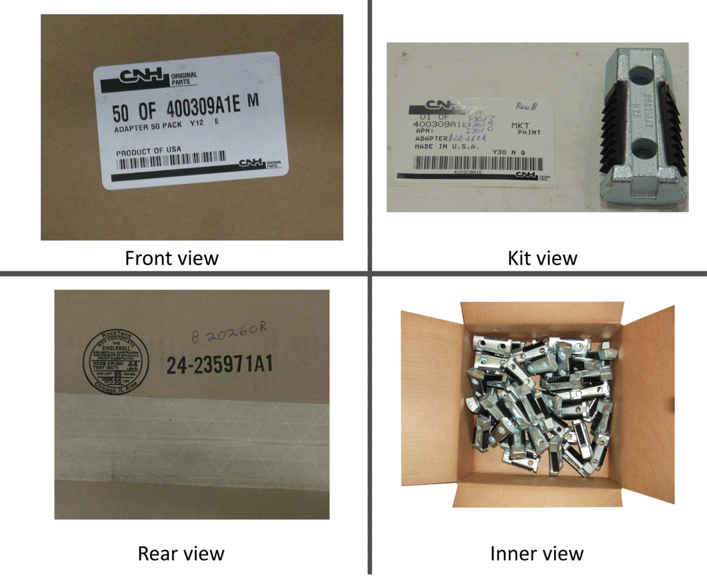 Схема запчастей Case IH 4500 - (88.005) - KIT PROMOTIONAL ADAPTER (88) - ACCESSORIES