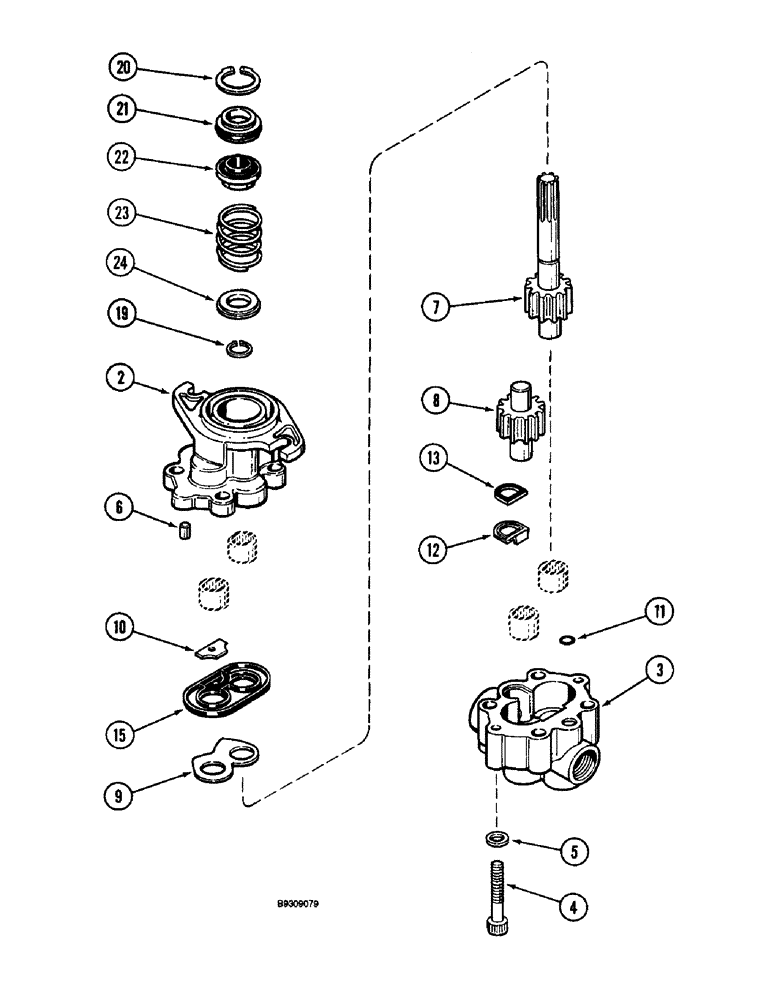 Схема запчастей Case IH 900 - (8-146) - SEED MODULE BLOWER MOTOR, CYCLO AIR PLANTERS (08) - HYDRAULICS