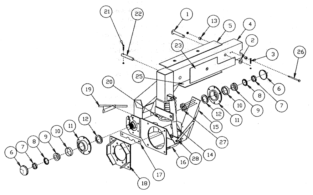 Схема запчастей Case IH TYLER - (03-005) - STRUT ASSEMBLY REAR W/INTEGRAL BRAKE - TYLER SPRAYER Suspension & Frame