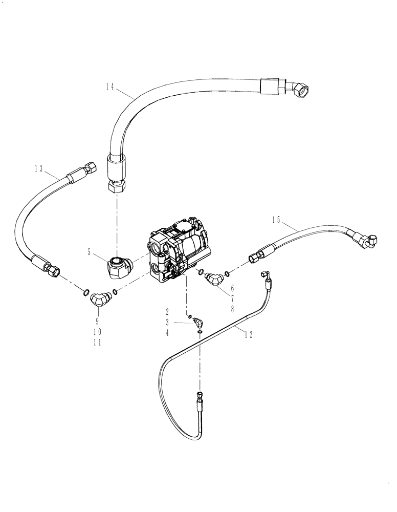 Схема запчастей Case IH 635 - (35.304.01) - HYDRUALIC AUXILIARY PUMP (35) - HYDRAULIC SYSTEMS