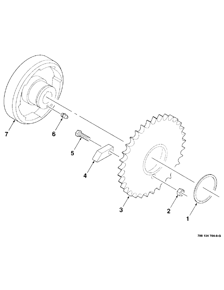 Схема запчастей Case IH 8725 - (3-04) - HUB ASSEMBLY, RATCHET 