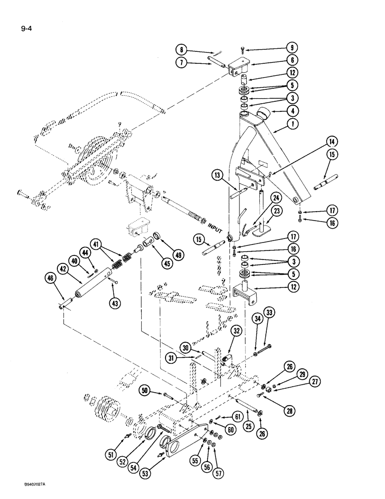 Схема запчастей Case IH 3205 - (9-04) - MAIN FRAME, UPPER (09) - CHASSIS/ATTACHMENTS