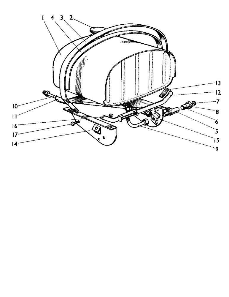 Схема запчастей Case IH 880A - (021) - FUEL TANK AND FITTINGS (01) - ENGINE