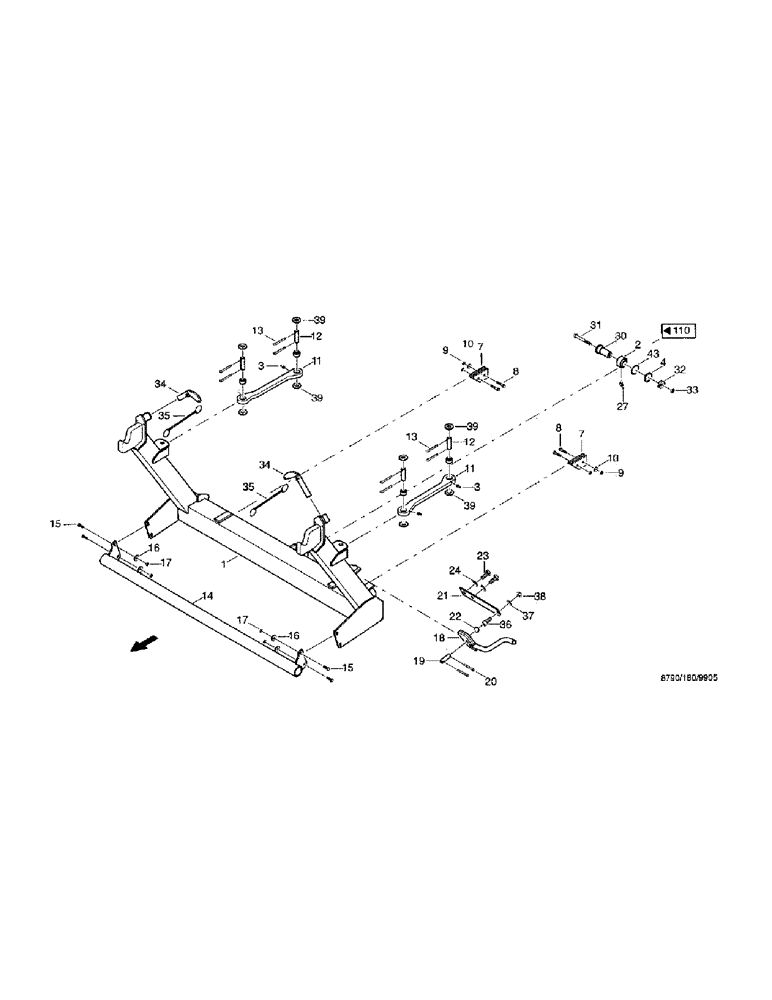 Схема запчастей Case IH 8790 - (028) - DRIVE SYSTEM, RISER (14) - MAIN GEARBOX & DRIVE