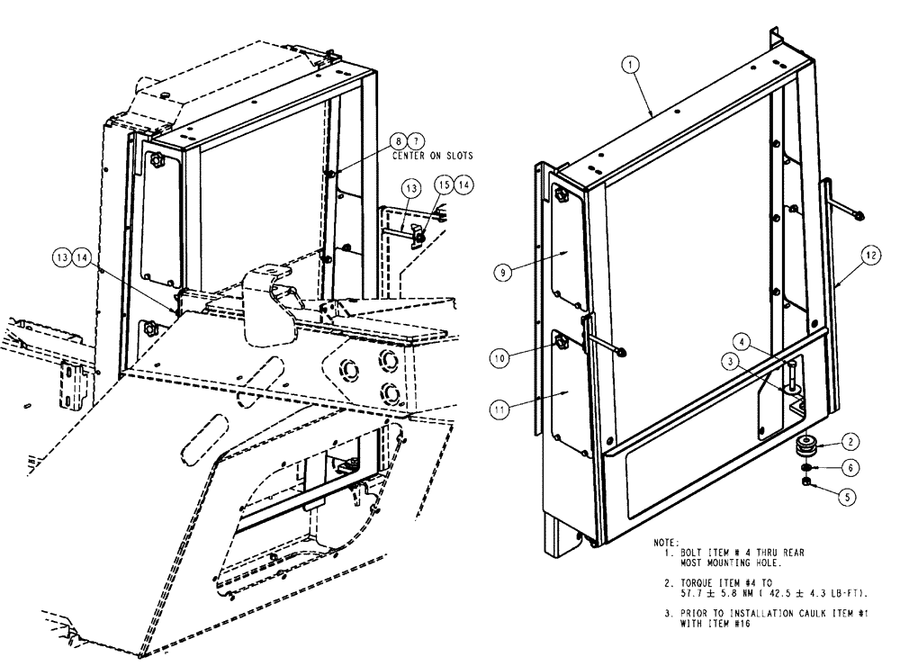 Схема запчастей Case IH FLX3010 - (02-020) - RADIATOR MOUNTING GROUP (01) - ENGINE