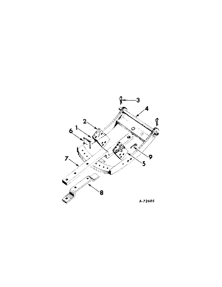 Схема запчастей Case IH 2424 - (152) - DRAWBARS AND HITCHES Drawbar & Hitches