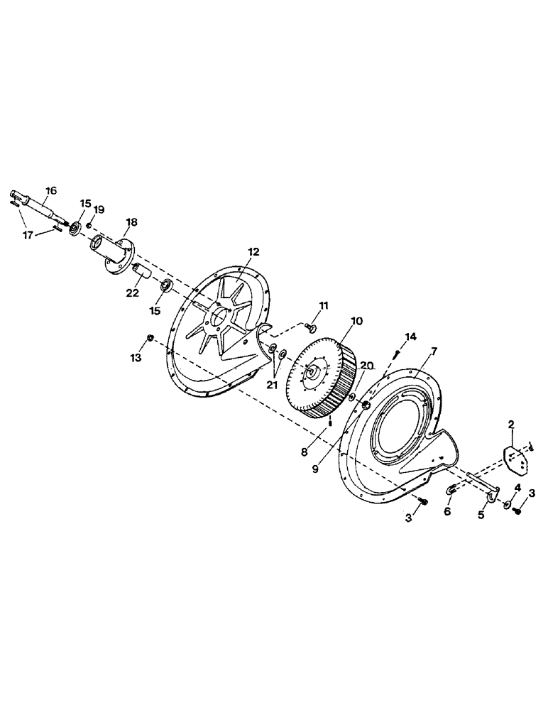 Схема запчастей Case IH AS1502 - (49) - BLOWER PARTS (77) - SEEDING/PLANTING