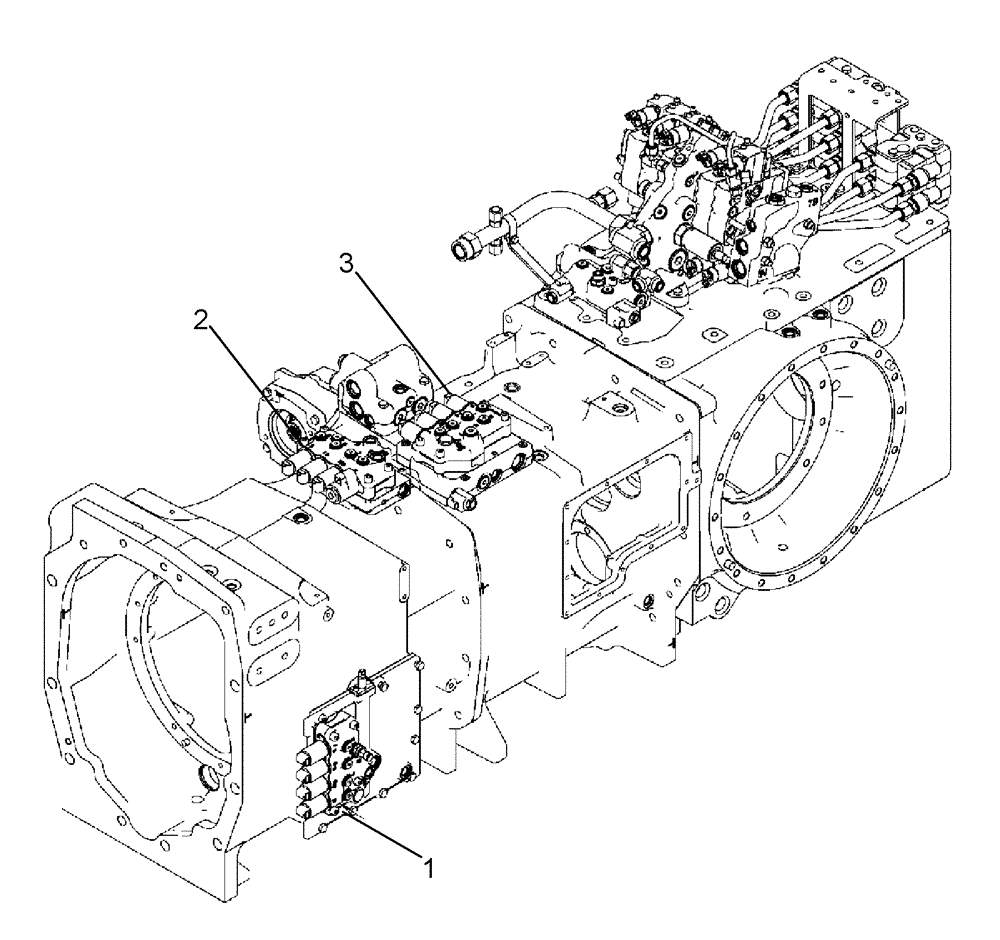 Схема запчастей Case IH MAGNUM 245 - (06-23) - TRANSMISSION CONTROL VALVE LOCATION (06) - POWER TRAIN