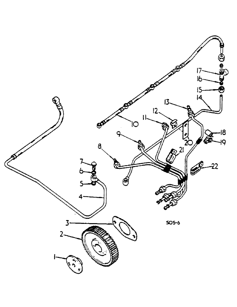 Схема запчастей Case IH 474 - (12-26) - FUEL INJECTION PIPES Power