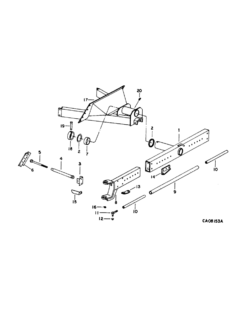 Схема запчастей Case IH 1420 - (15-05) - WHEEL AND TRACTION, AXLE POWER GUIDE WHEELS, AXLE, EYE BOLTS AND RELATED PARTS Wheels & Traction