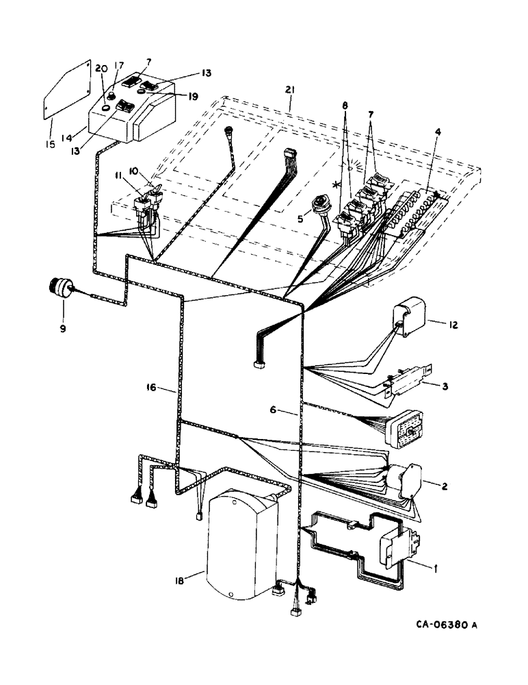 Схема запчастей Case IH 1470 - (08-03) - ELECTRICAL, WIRING DIAGRAM, INSTRUMENT PANEL, SERIAL NO. 10000 AND BELOW (06) - ELECTRICAL