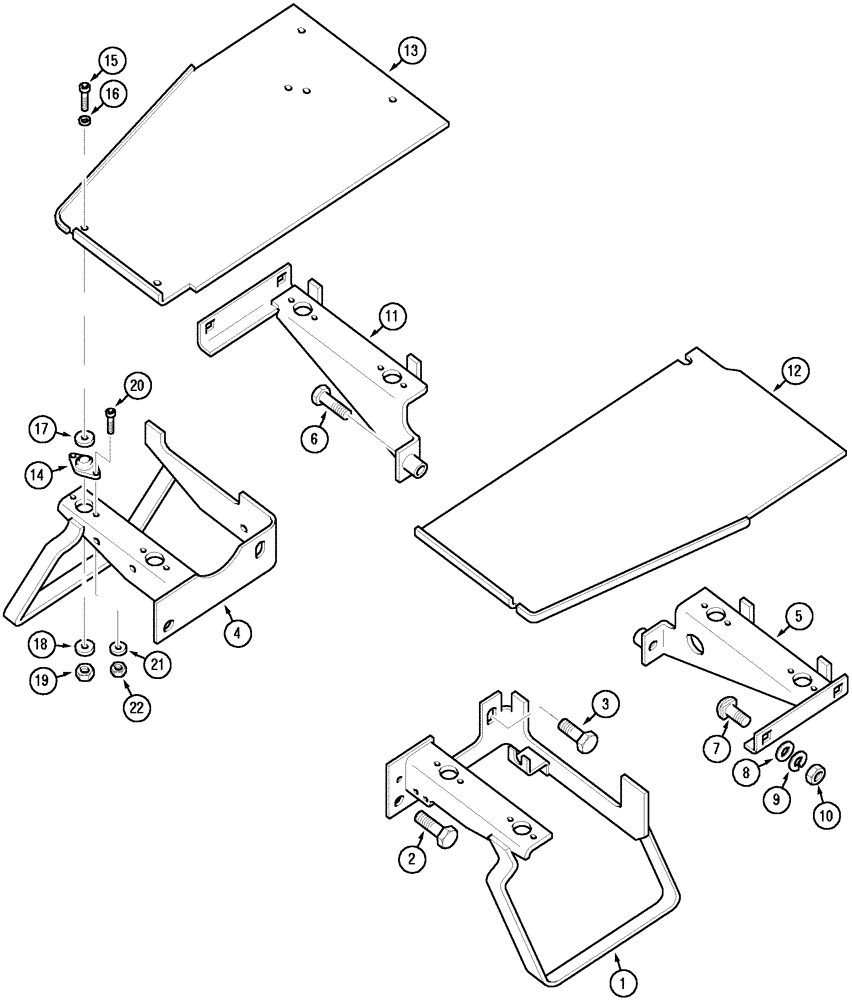 Схема запчастей Case IH C60 - (09-10) - OPERATORS PLATFORM (09) - CHASSIS/ATTACHMENTS