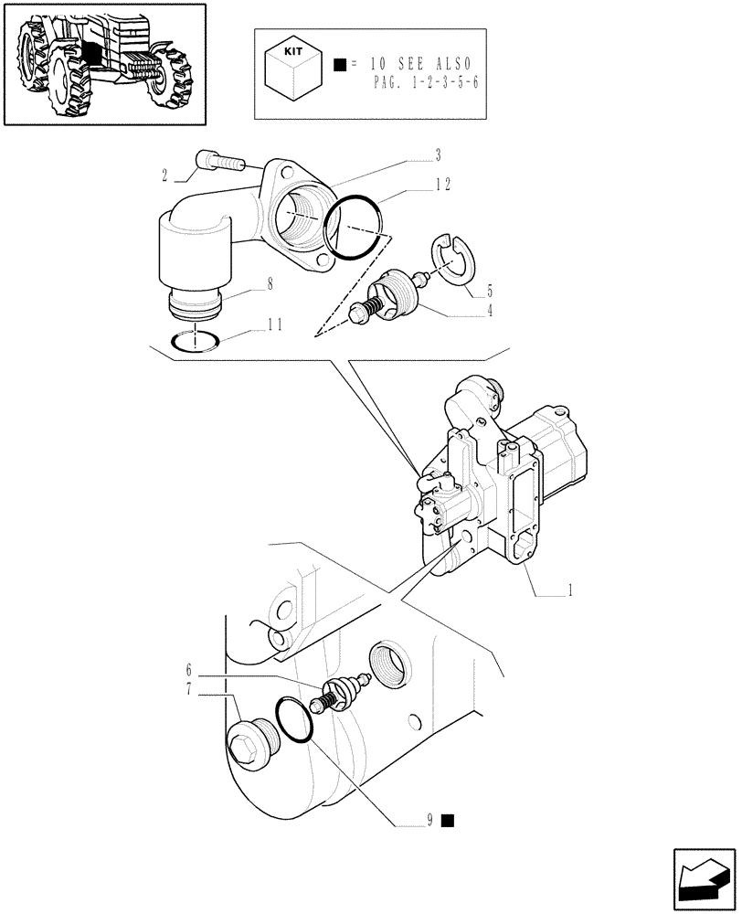 Схема запчастей Case IH MXM140 - (1.32.8/ A[04]) - PUMPS FOR HYDRAULIC SYSTEM AND LIFT - BREAKDOWN (03) - TRANSMISSION