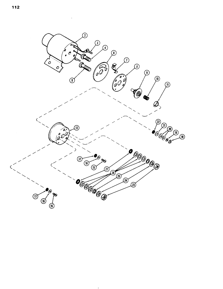 Схема запчастей Case IH 504DT - (112) - SOLENOID, 12 VOLT, B (55) - ELECTRICAL SYSTEMS