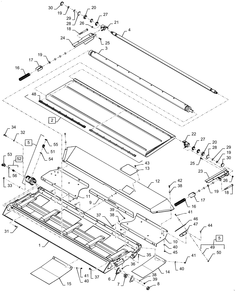 Схема запчастей Case IH 3152 - (58.115.02[01]) - FEEDER ASSY (AUSTRALIA ONLY) (58) - ATTACHMENTS/HEADERS