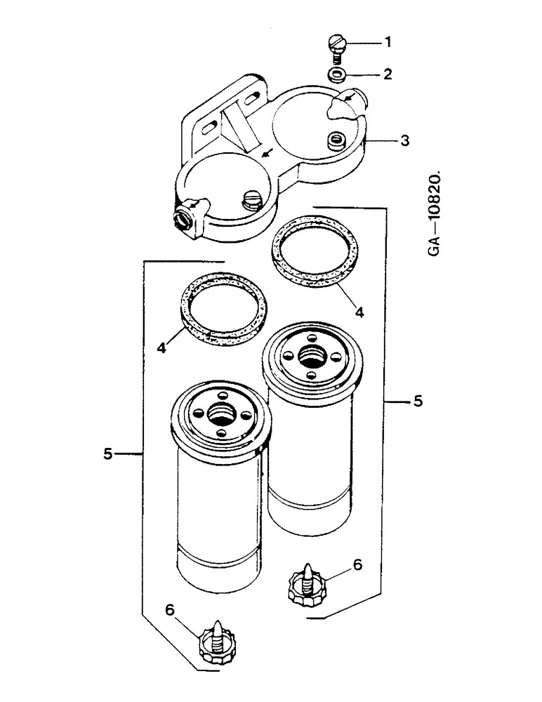 Схема запчастей Case IH D-179 - (11-065) - FUEL FILTER, BOSCH 