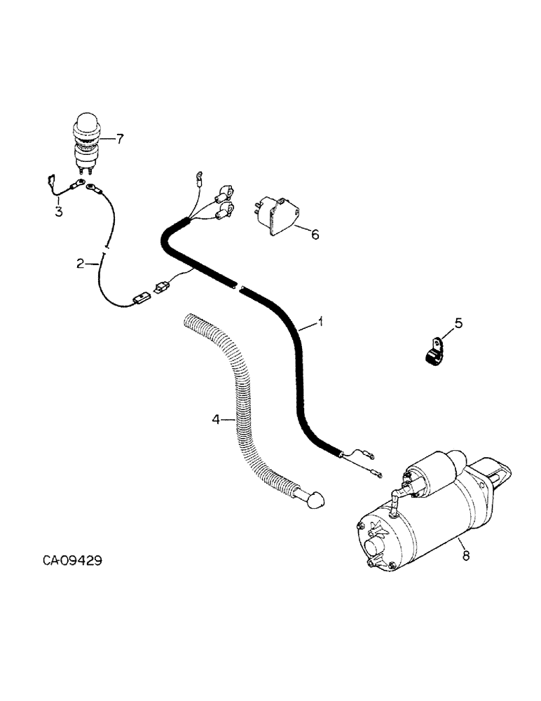 Схема запчастей Case IH 1460 - (08-34) - ELECTRICAL, FEEDER REVERSER WIRING (06) - ELECTRICAL