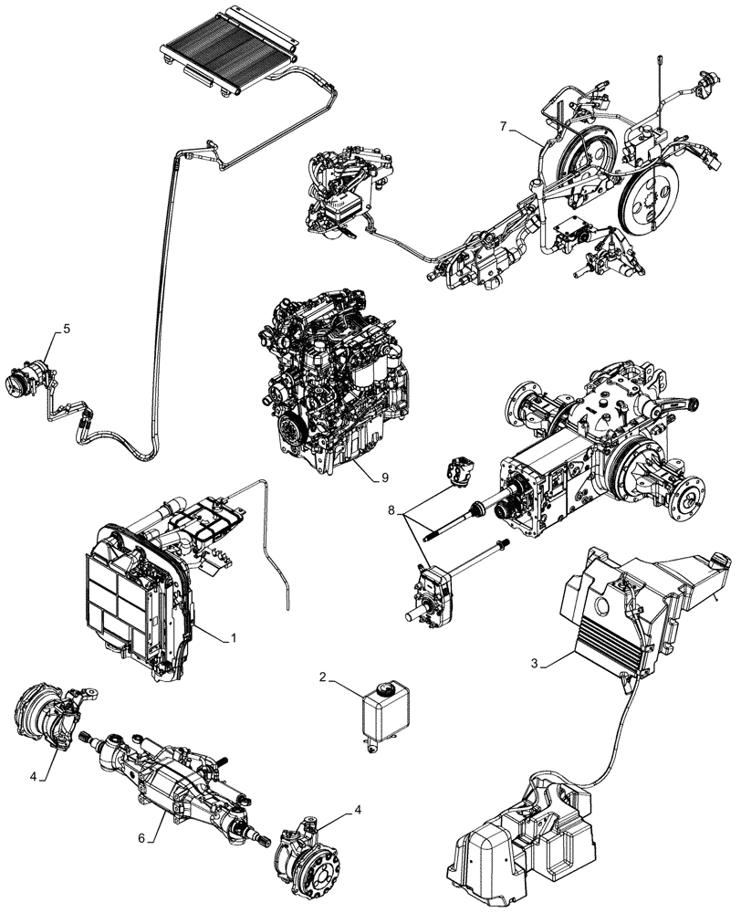 Схема запчастей Case IH FARMALL 100V - (05.100.032) - CAPACITIES (05) - SERVICE & MAINTENANCE