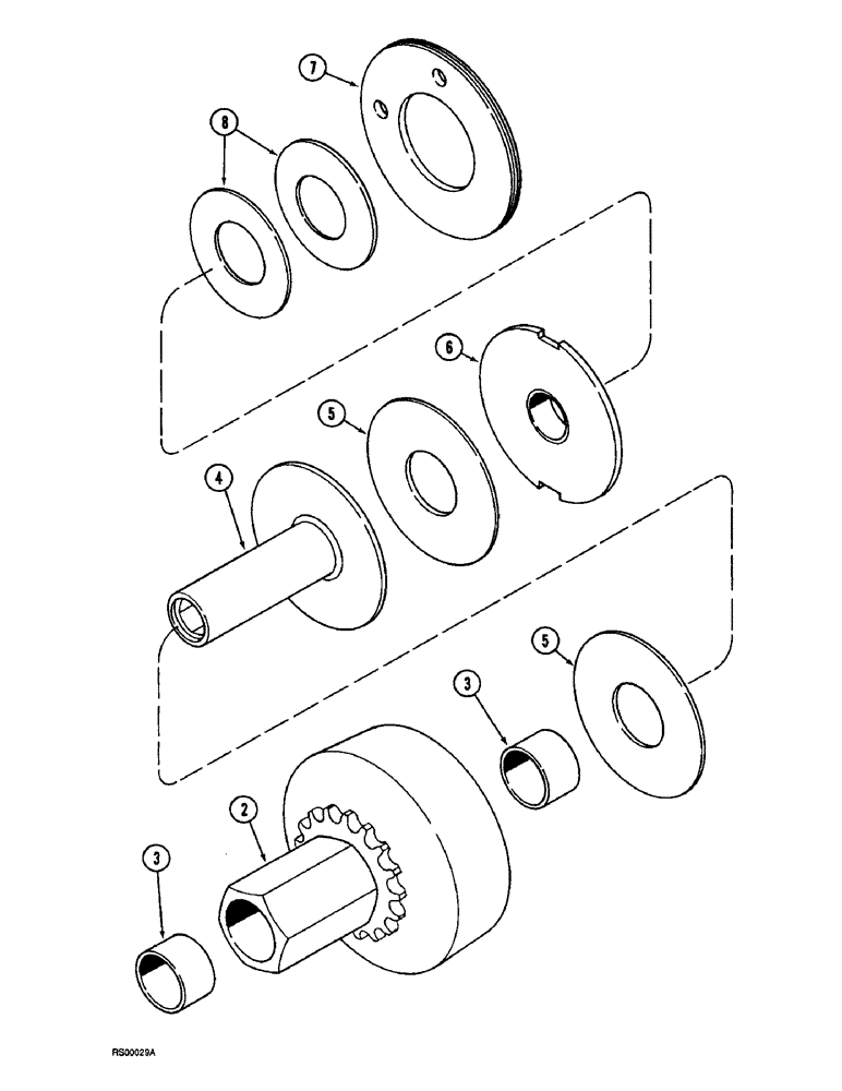 Схема запчастей Case IH 1015 - (9-28) - AUGER DRIVE, CLUTCH (58) - ATTACHMENTS/HEADERS