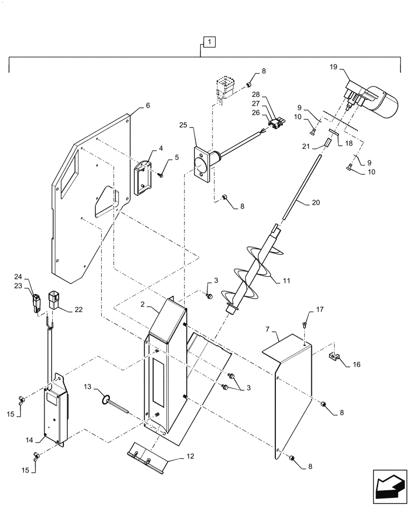 Схема запчастей Case IH 6088 - (55.785.AS[02]) - VAR - 722611 - MOISTURE METER (55) - ELECTRICAL SYSTEMS