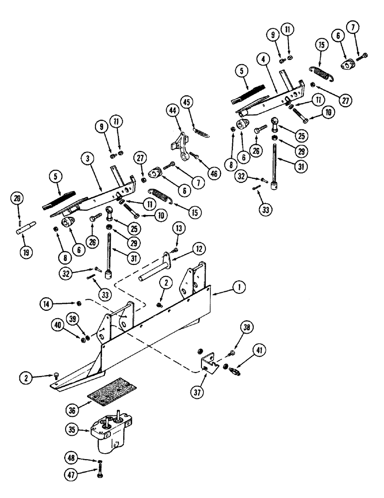 Схема запчастей Case IH 3294 - (7-238) - BRAKE PEDALS AND VALVE (07) - BRAKES