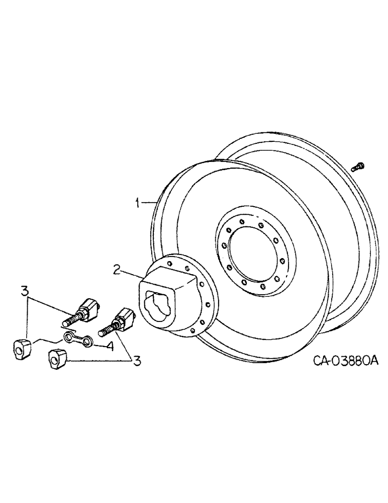 Схема запчастей Case IH 5488 - (15-04) - WHEELS AND TRACTION, OUTER DUAL REAR WHEELS Wheels & Traction