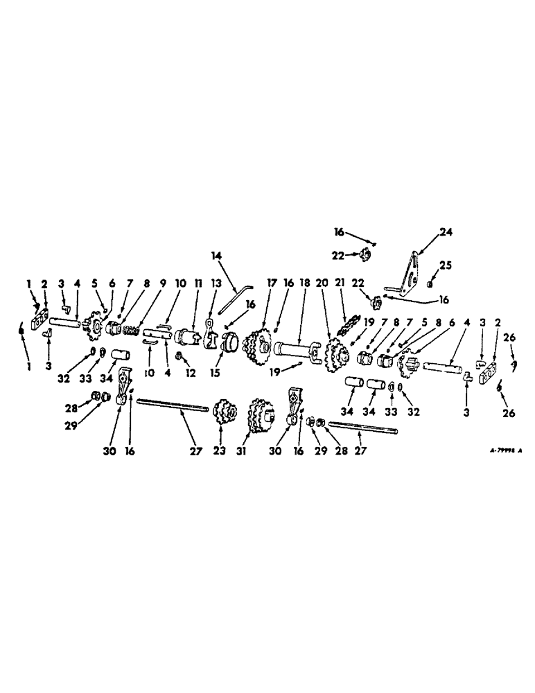 Схема запчастей Case IH 56-SERIES - (N-11) - DRIVE UNIT, FOR 4-ROW PLANTERS 