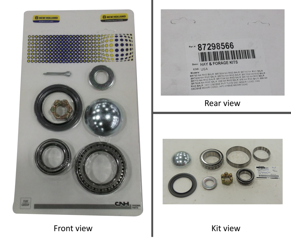 Схема запчастей Case IH SC101 - (44.100.02) - KIT WHEEL BEARING (44) - WHEELS