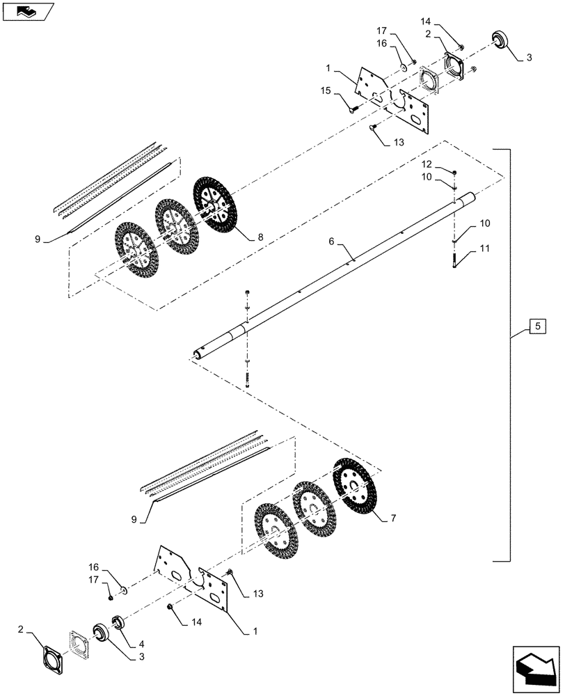 Схема запчастей Case IH 5088 - (74.130.AF) - CLEANER FAN (74) - CLEANING