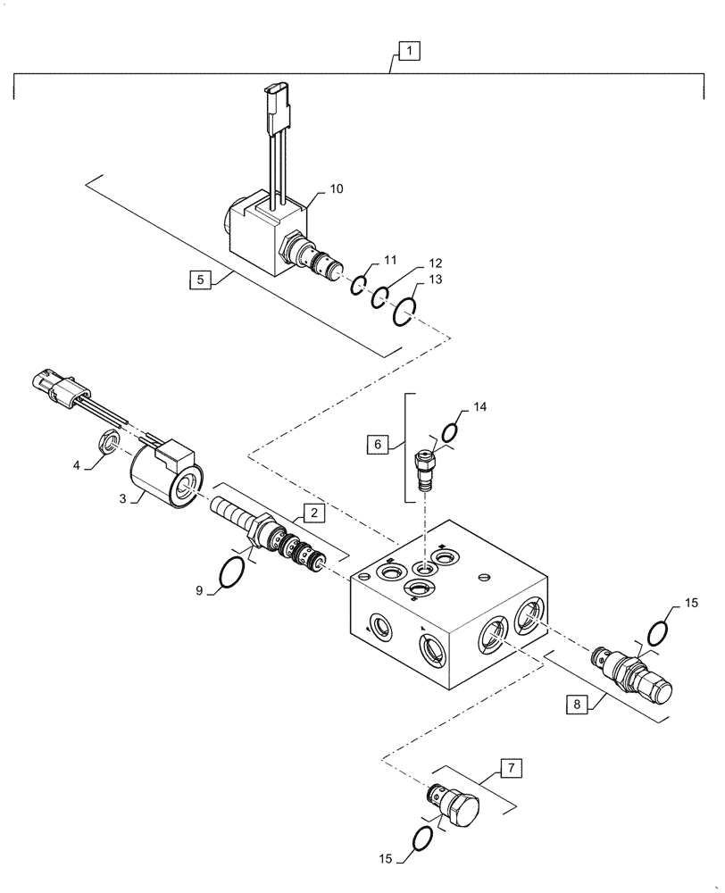 Схема запчастей Case IH 5088 - (33.110.AT[02]) - PARKING BRAKE/FEEDER CLUTCH VALVE (33) - BRAKES & CONTROLS