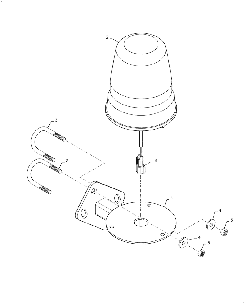 Схема запчастей Case IH 2355 - (88.100.55[01]) - KIT, BEACON LIGHT (88) - ACCESSORIES