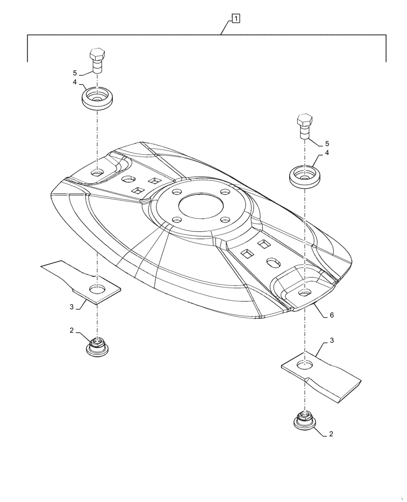 Схема запчастей Case IH DC133 - (58.110.BE[05]) - DISC, ASSY, CW, 14 DEGREE KNIFE (58) - ATTACHMENTS/HEADERS